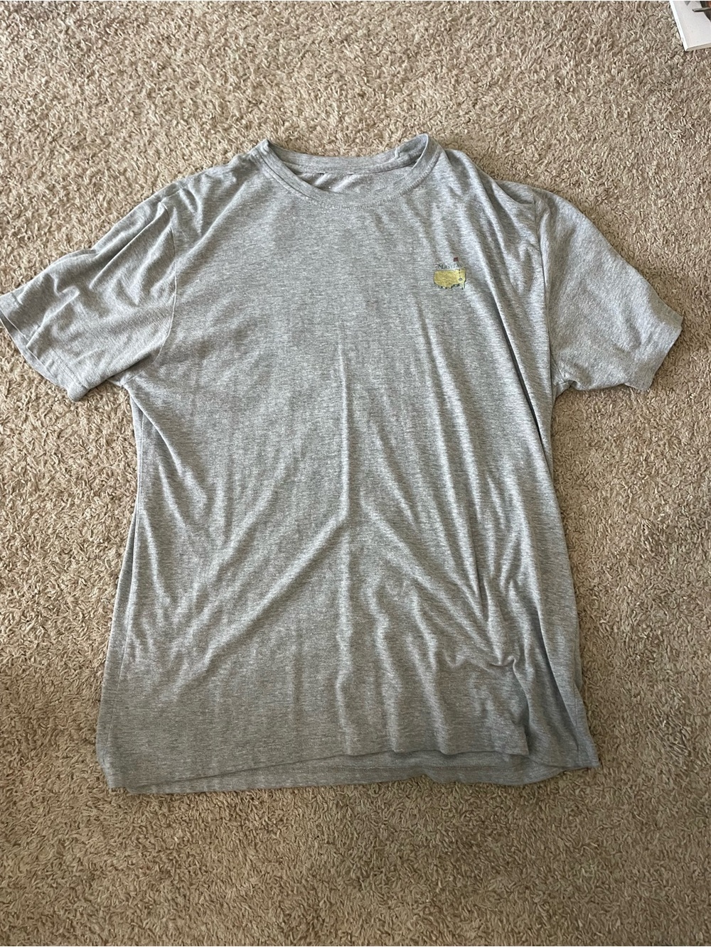 Masters Men's Grey Short-Sleeve Crewneck Shirt 2021